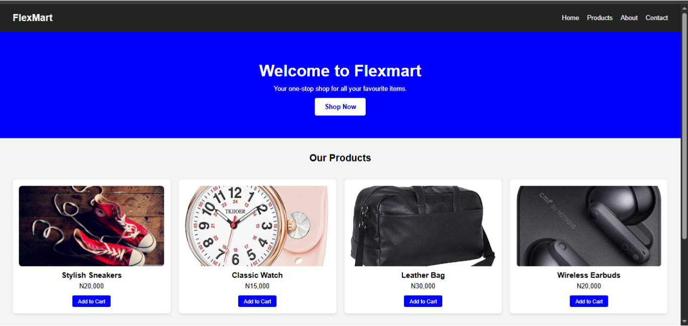 Flexmart E-commerce Product Page